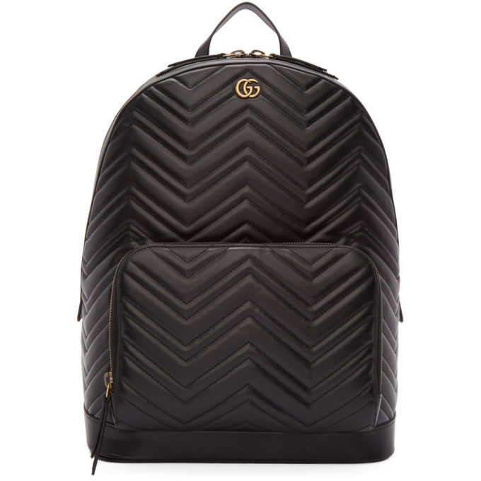 gucci black marmont backpack