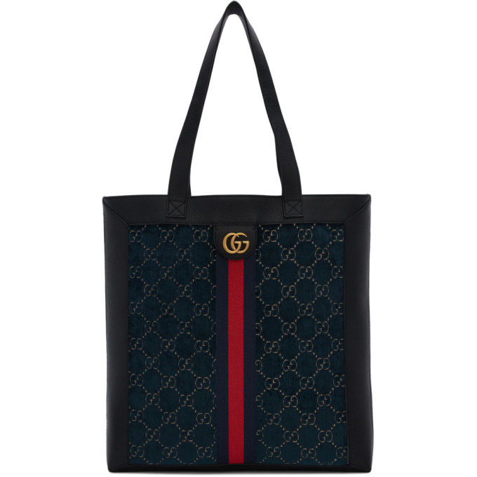 gucci blue tote