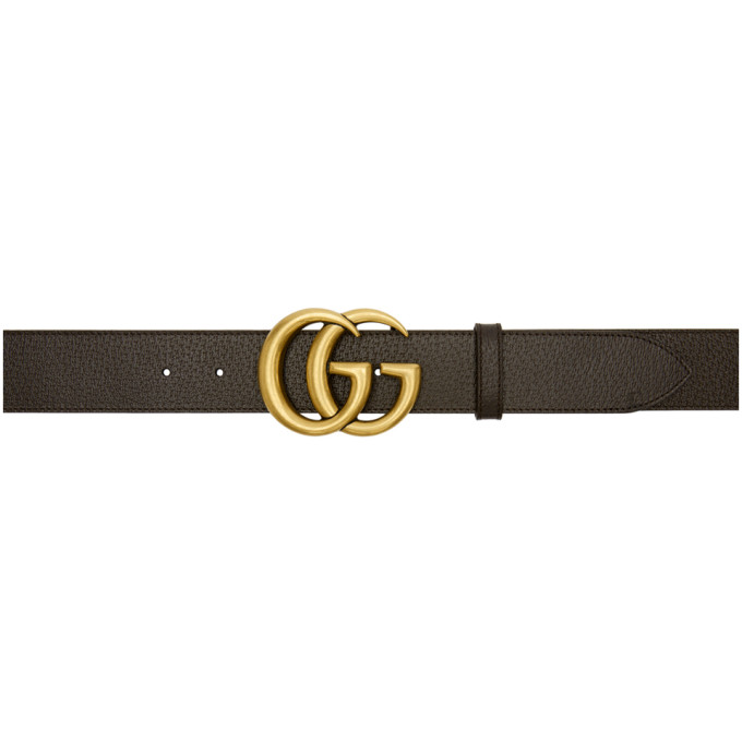 Gucci Brown Marmont Belt | The Fashionisto