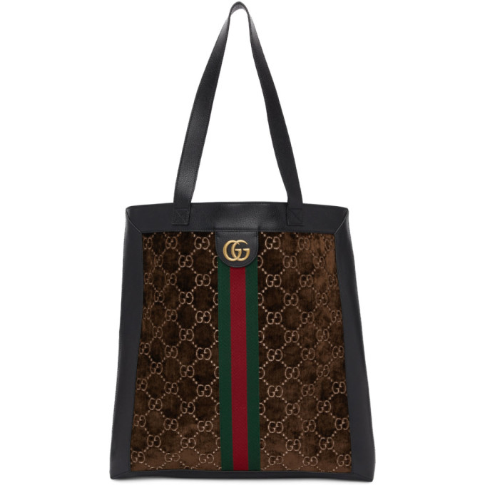 gucci velvet tote