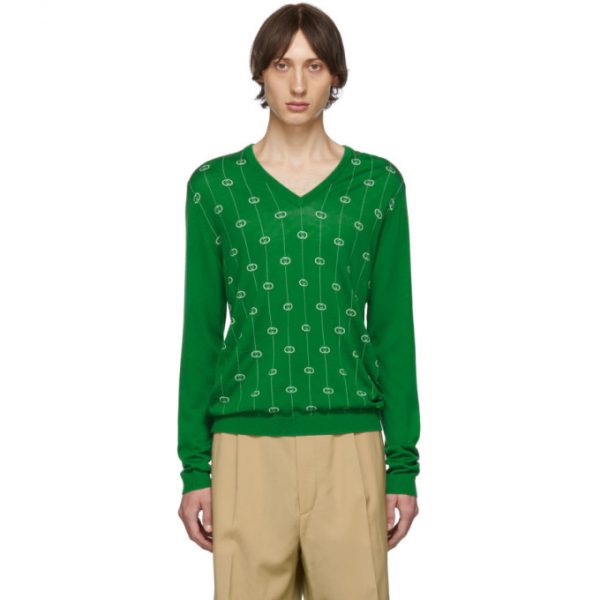 Gucci Green GG Sweater | The Fashionisto