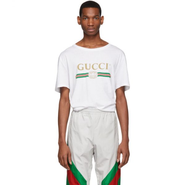 Gucci White Oversized Logo T-Shirt | The Fashionisto
