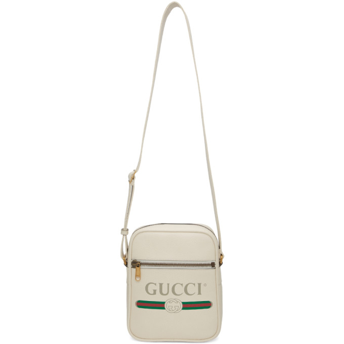 gucci print messenger bag