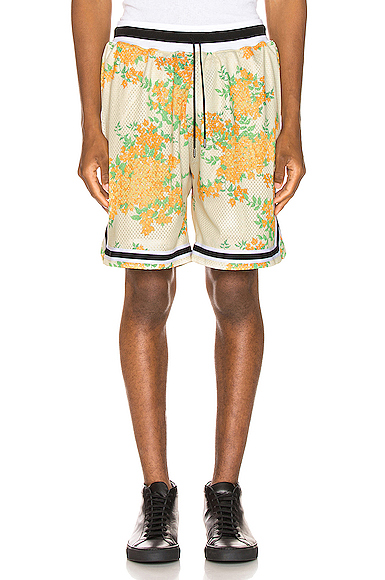 floral basketball shorts