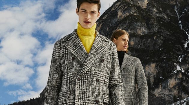 Models Gabriel Daum and Dominik G. star in Manuel Ritz's fall-winter 2019 campaign.