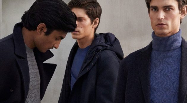 Massimo Dutti enlists Rishi Robin, Justin Eric Martin, and Arthur Gosse for its latest men's editorial.