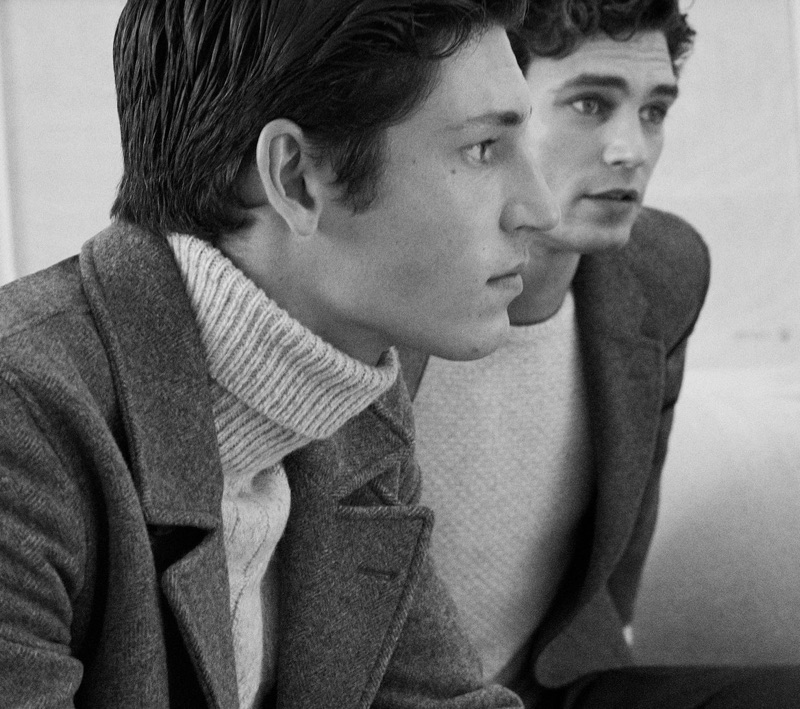 Justin Eric Martin and Arthur Gosse model sleek fashions from Massimo Dutti.