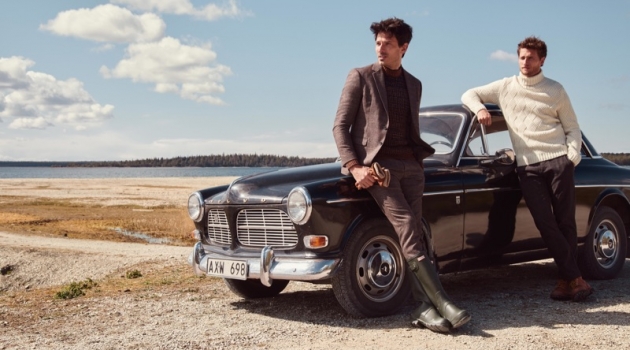 Models Andres Velencoso and Tom Warren star in Peek & Cloppenburg's fall-winter 2019 campaign.