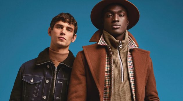 River Island enlists Arthur Gosse and Davidson Obennebo as the stars of its fall-winter 2019 campaign.