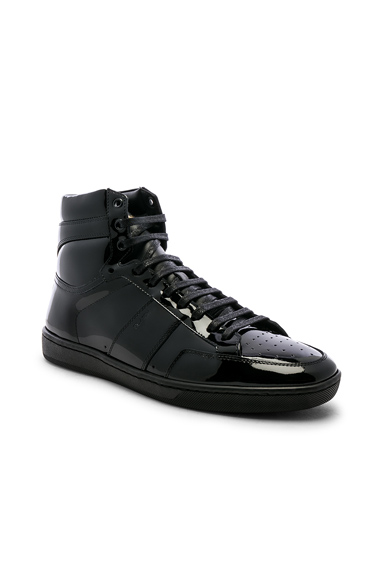 Saint Laurent Signature Court Classic SL/10H Leather Hi-Top Sneaker in ...