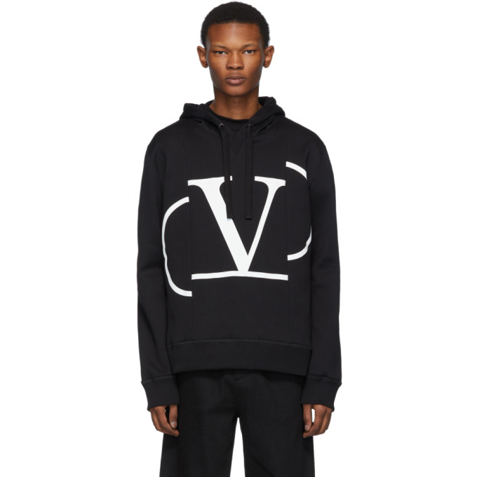 Valentino Black VLogo Hoodie | The Fashionisto