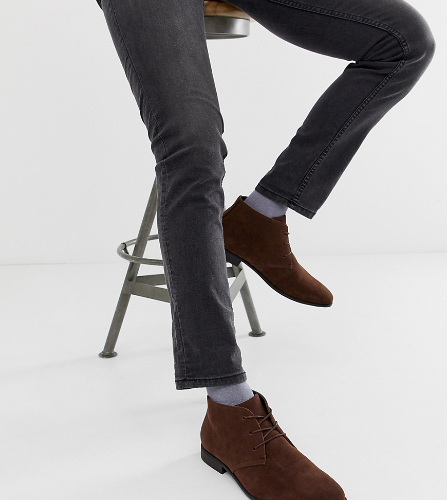 faux suede chukka boots