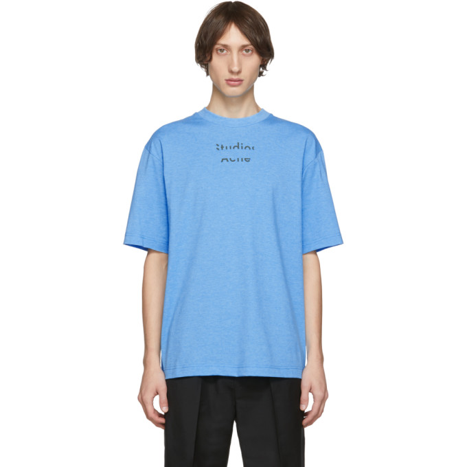 Acne Studios Blue Video Print Erian T-Shirt | The Fashionisto