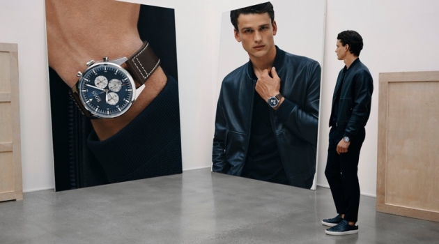 Simon Nessman stars in BOSS' fall-winter 2019 watches campaign.