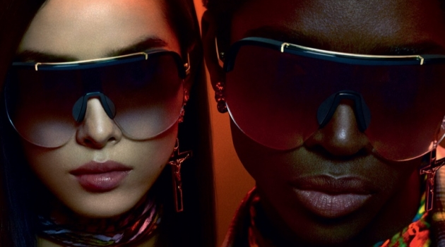 Fei Fei Sun and Alton Mason star in Dsquared2's fall-winter 2019 eyewear campaign.