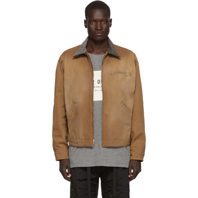 Fear of God Brown Canvas Work Jacket | The Fashionisto