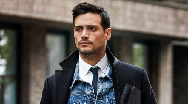 Out for a stroll, Richard Deiss fronts G-Star Raw's Tomorrow's Classics campaign.