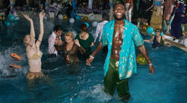 All smiles, Gucci Mane stars in Gucci's resort 2020 campaign.