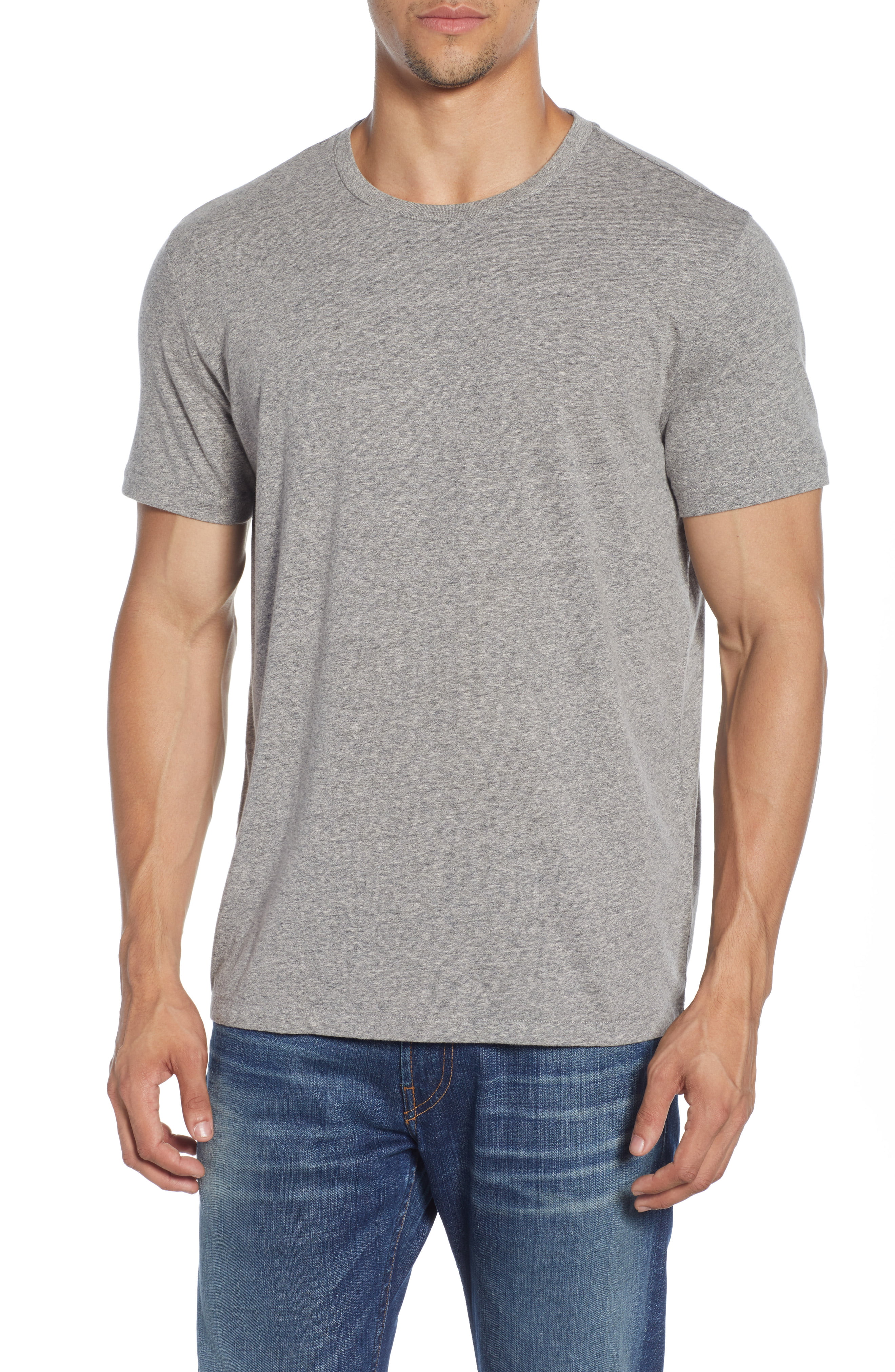 Men’s Madewell Garment Dyed Allday Crewneck T-Shirt, Size Medium – Grey ...