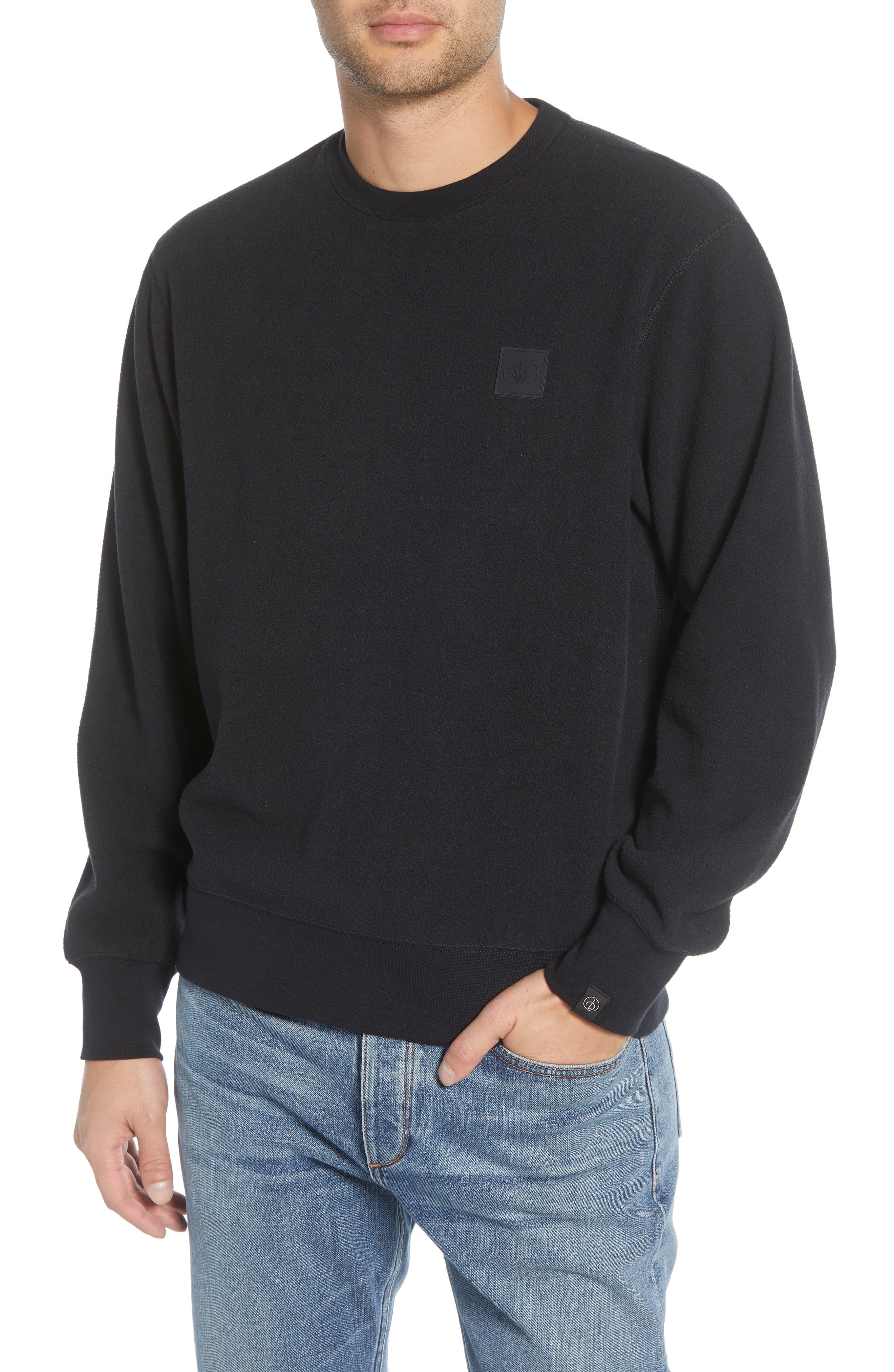 Men’s Rag & Bone Classic Fit Fleece Crewneck Sweatshirt, Size Medium ...