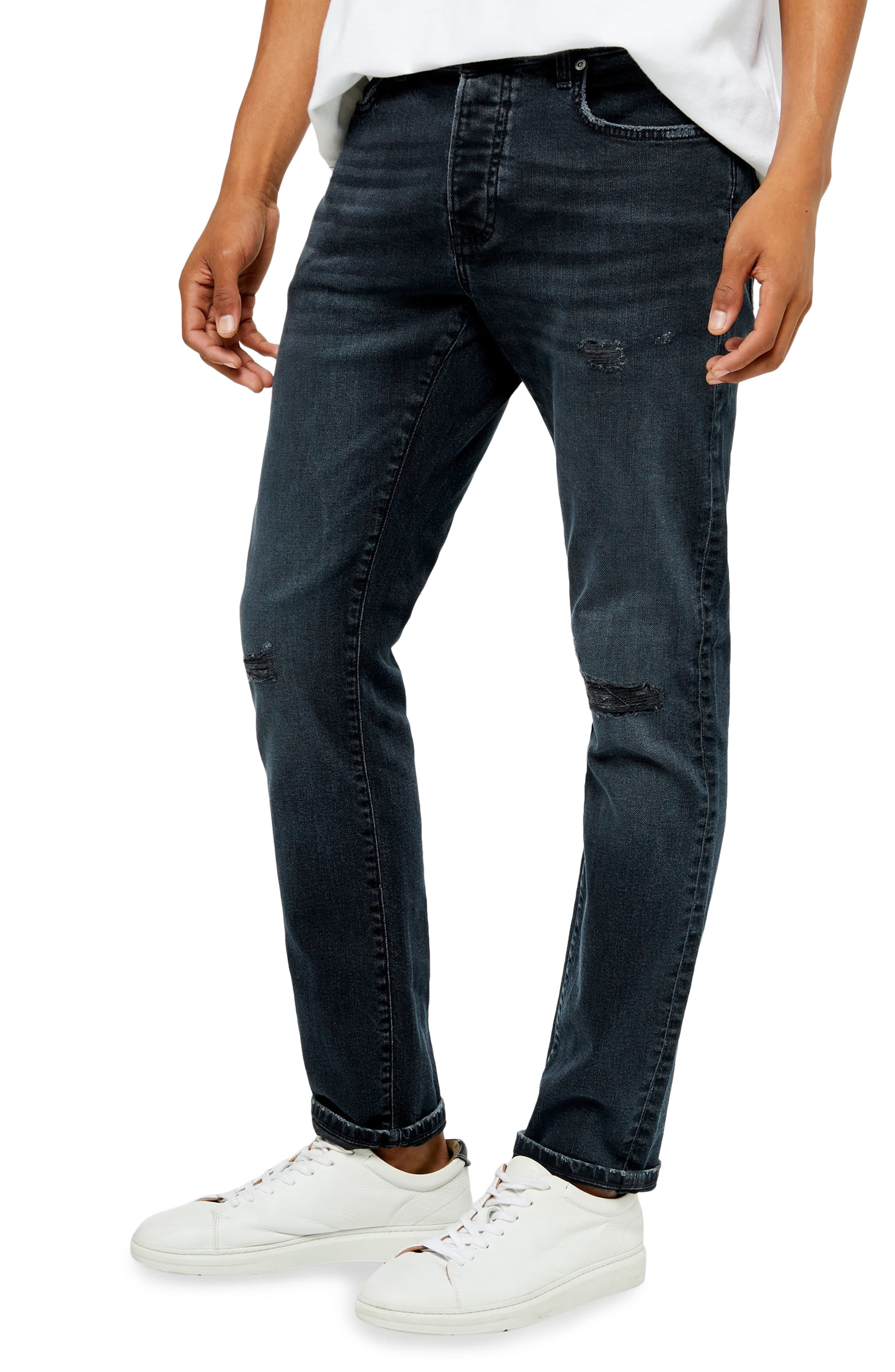 slim tapered fit jeans mens