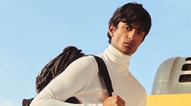 Sporting Prada, Rishi Robin connects with YOOX for a fall style edit.