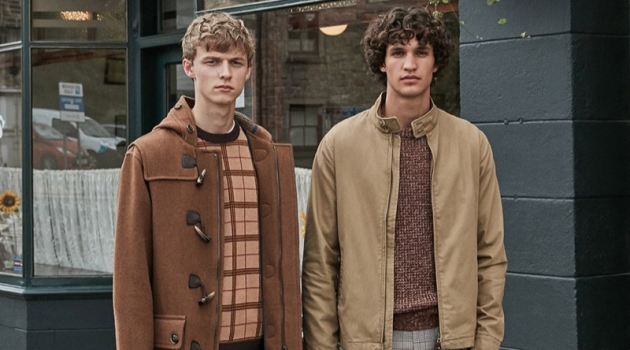 Models Max Barczak and Francisco Henriques star in Sfera's fall 2019 campaign.