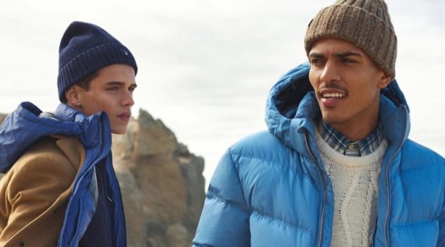 Models Jordy Baan and Geron McKinley star in GANT's fall-winter 2019 campaign.