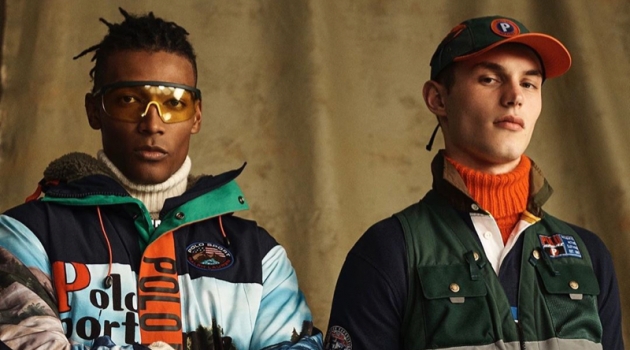 Models David De Jesus and Kit Butler come together in looks from the POLO Sport Ralph Lauren collection.