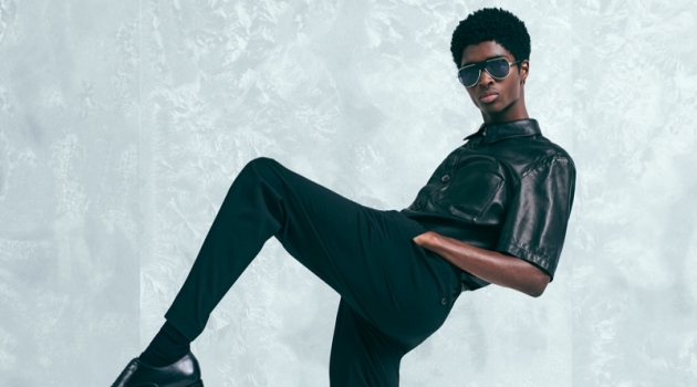 Alton Mason fronts Salvatore Ferragamo's holiday 2019 campaign.