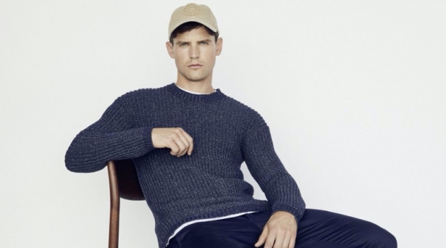 Guy Robinson sports a spring-summer 2020 look from Marc O'Polo.