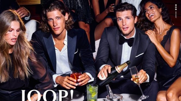 Kim Riekenberg, Umberto Villahermosa, Edward Wilding, and Sarah Q. star in JOOP!'s spring-summer 2020 campaign.