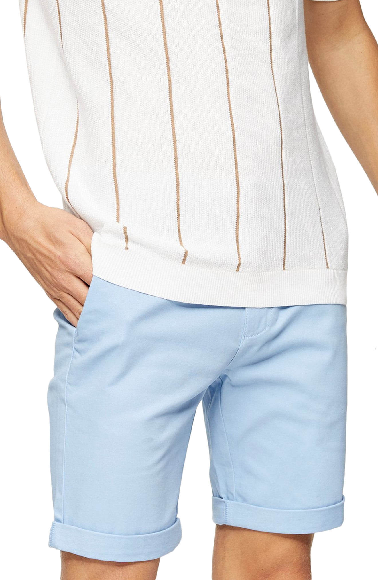 skinny chino shorts mens