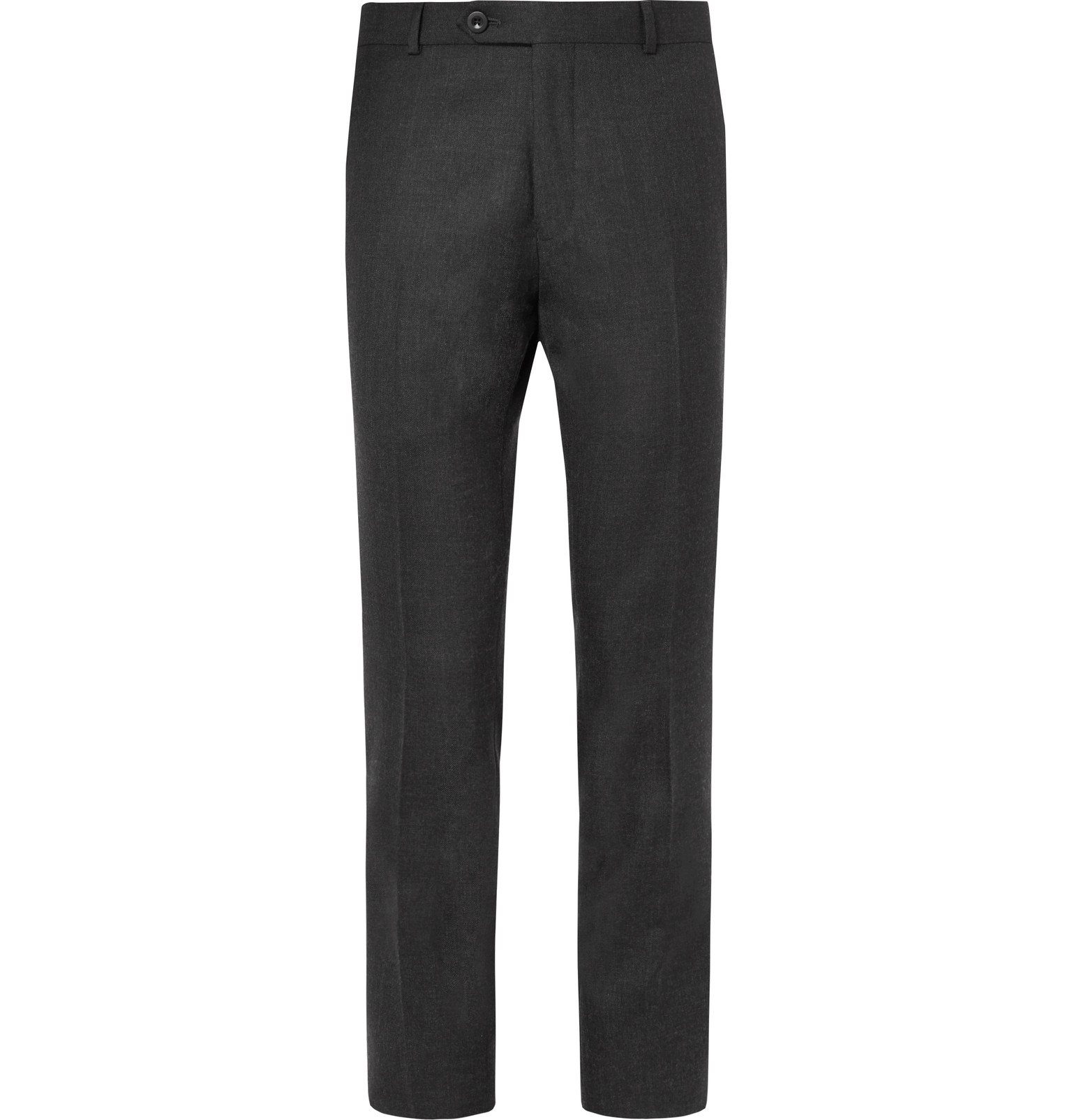 Mr P. - Slim-Fit Grey Worsted Wool Trousers - Men - Gray | The Fashionisto
