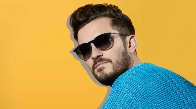 Actor Orlando Bloom appears in BOSS' spring-summer 2020 eyewear campaign.