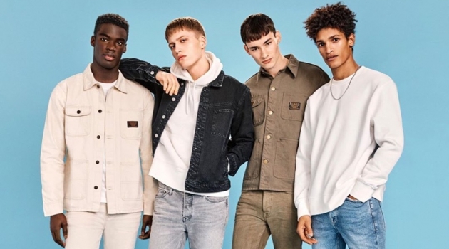 Brady Asumang, Vincent Buffler, Dylan Li-Lagain, and Victorien Blagonja Diabaté star in Topman's denim campaign.