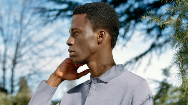 A chic spring vision, Cherif Douamba wears COS.