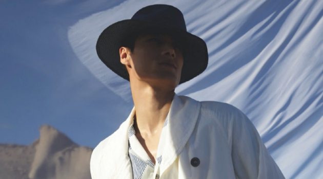 Top model Hao Yun Xiang is a chic vision for Giorgio Armani's spring-summer 2020 campaign.