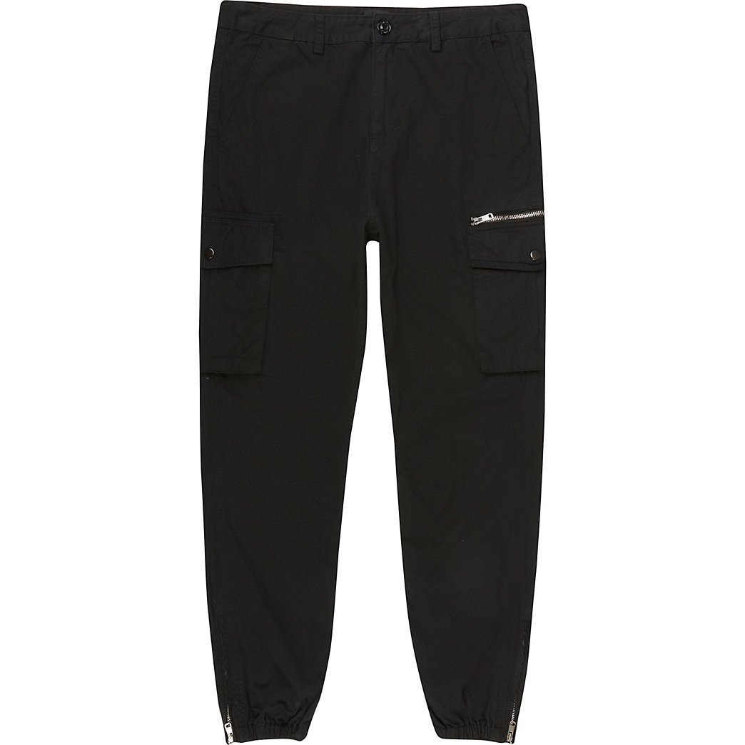 skinny fit cargo trousers mens