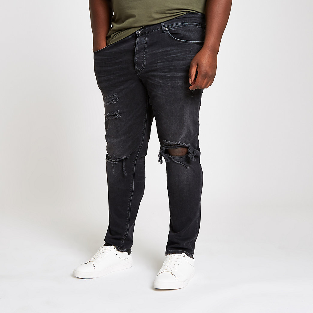 mens big and tall black jeans