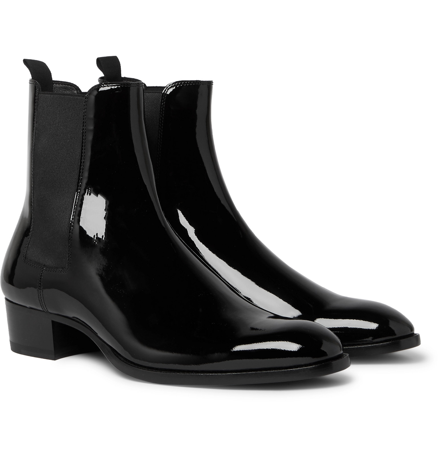 Wyatt Patent-Leather Chelsea Boots 