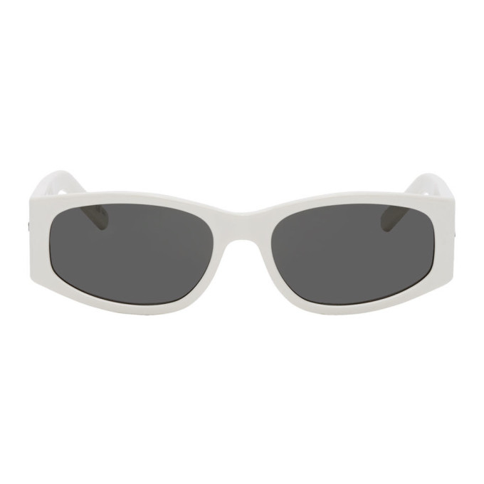 Saint Laurent White SL 329 Sunglasses | The Fashionisto