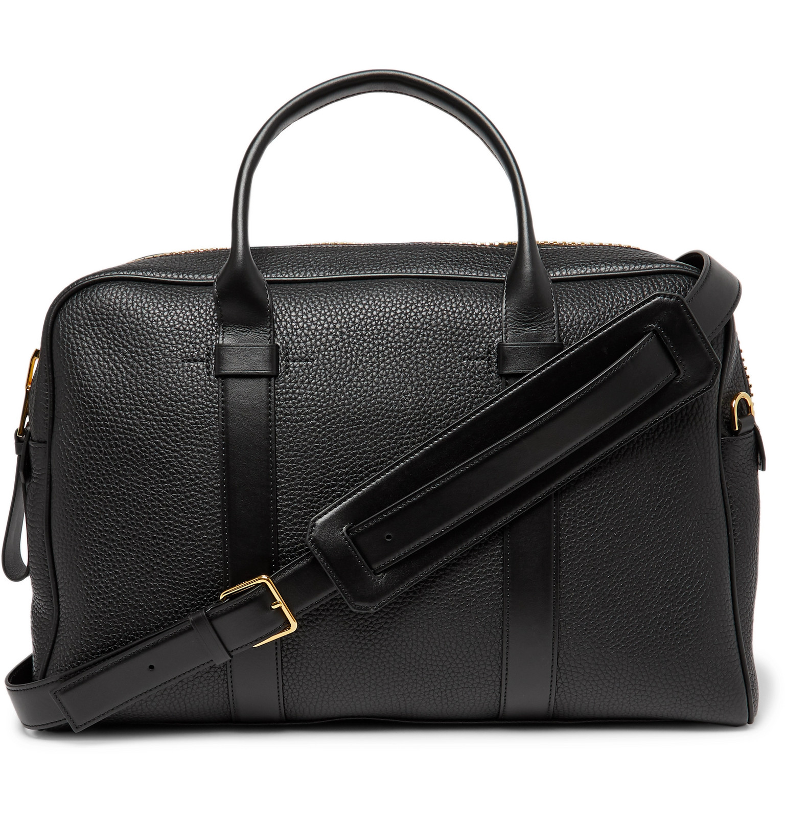 TOM FORD - Full-Grain Leather Briefcase - Men - Black | The Fashionisto