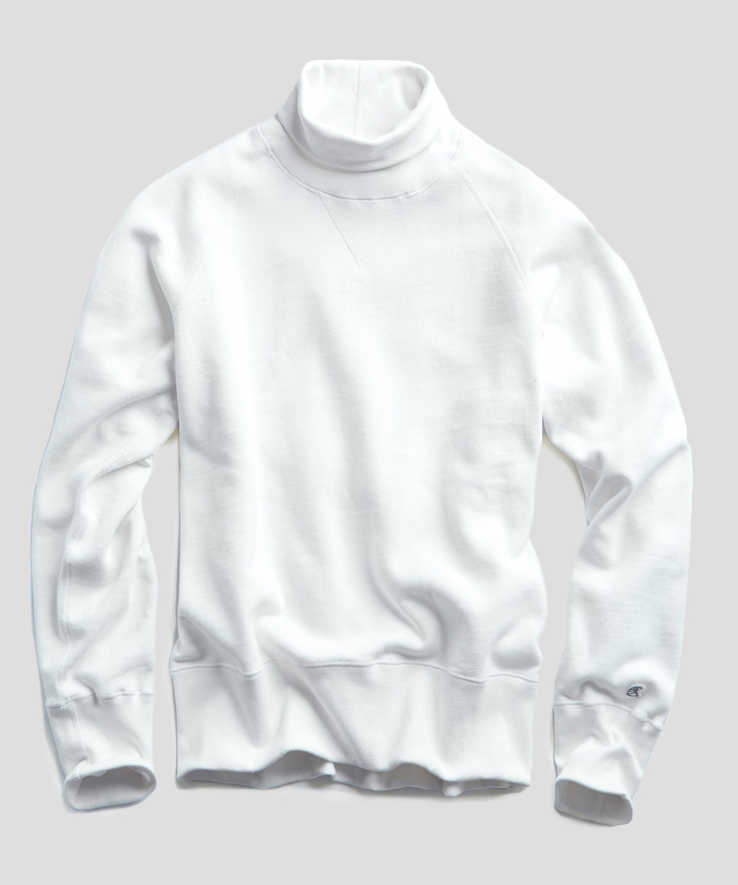 Turtleneck Sweatshirt in White | The Fashionisto