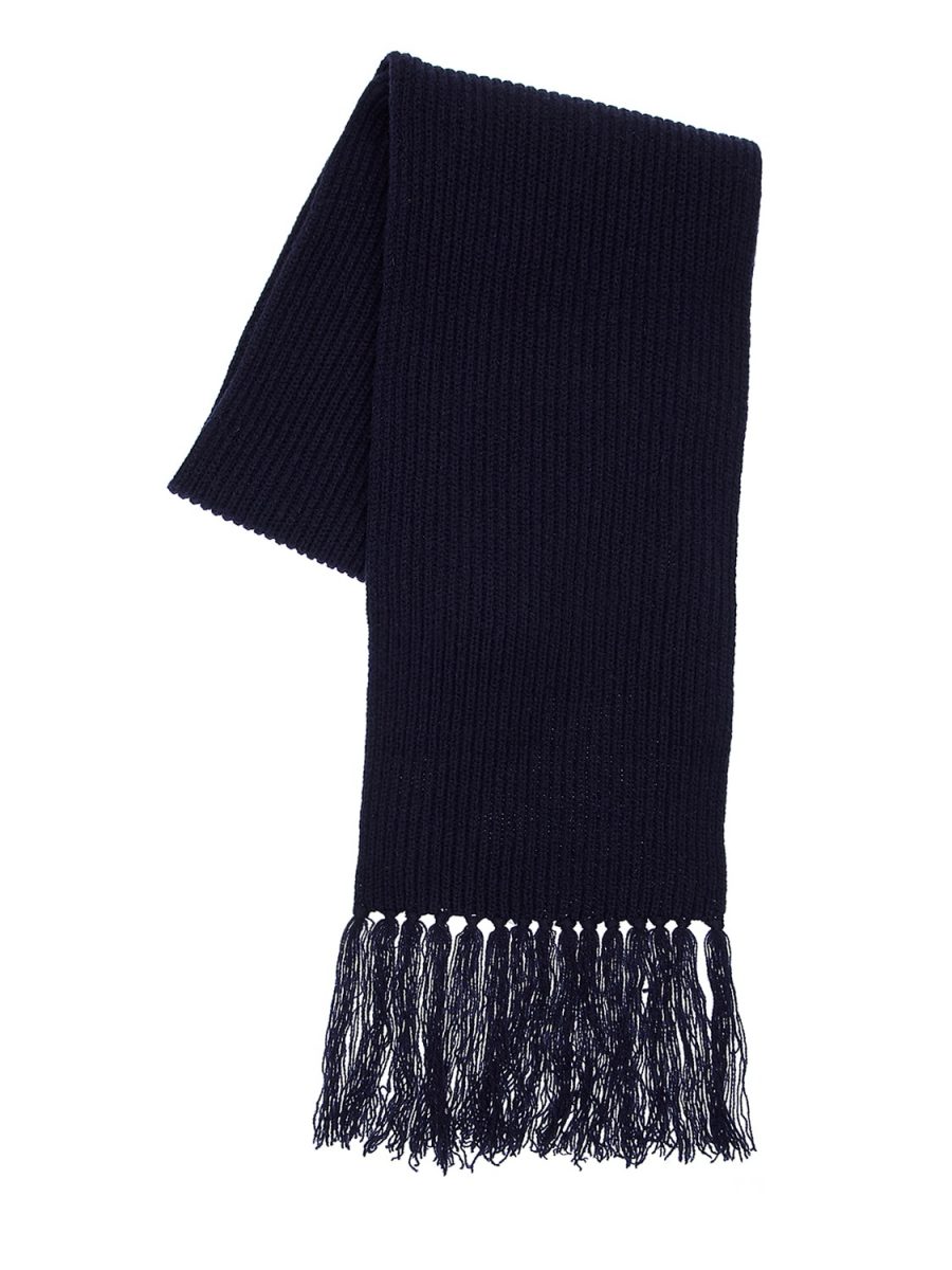 Wool Rib Knit Scarf The Fashionisto