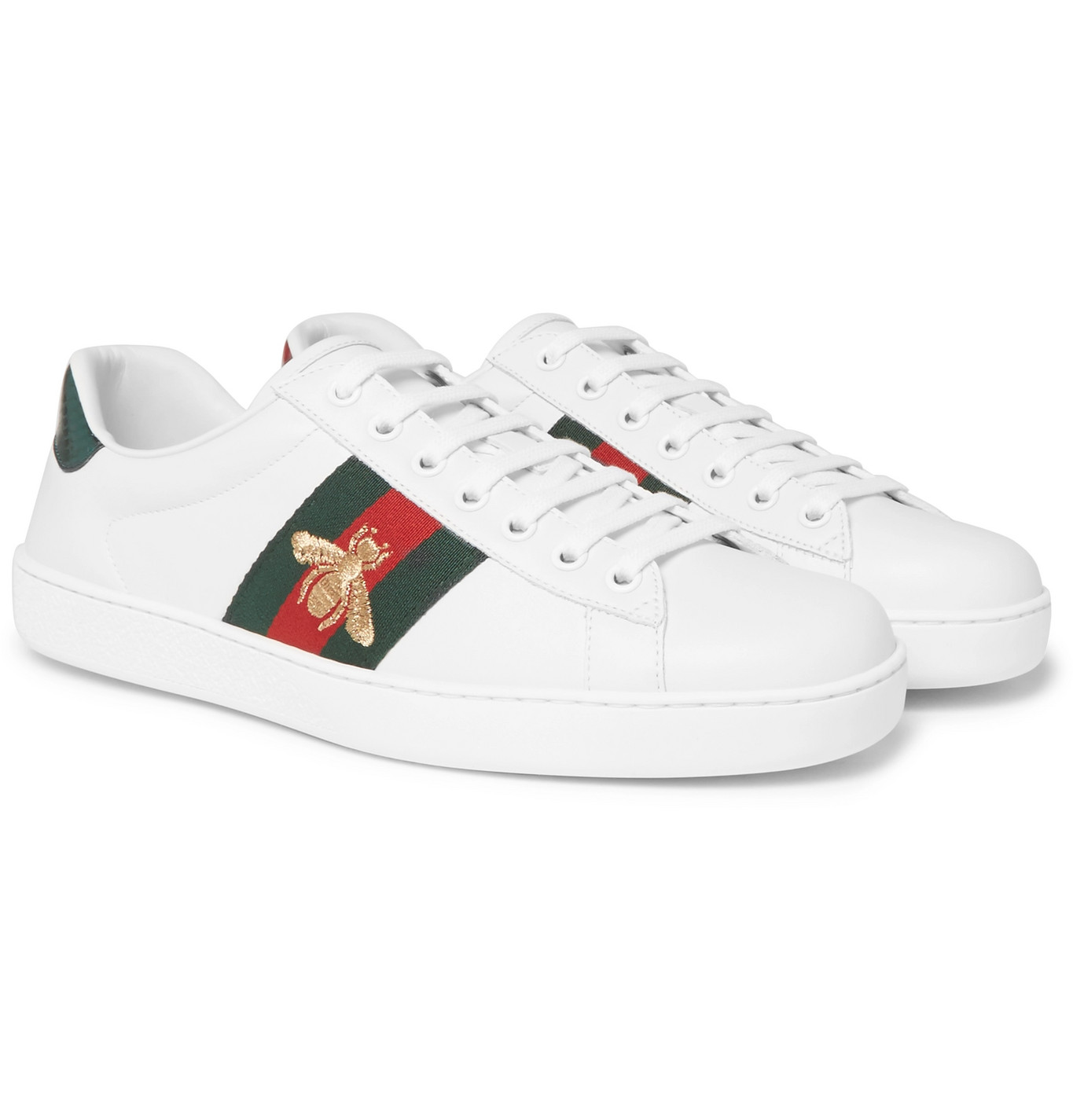 Gucci - Ace Watersnake-Trimmed 