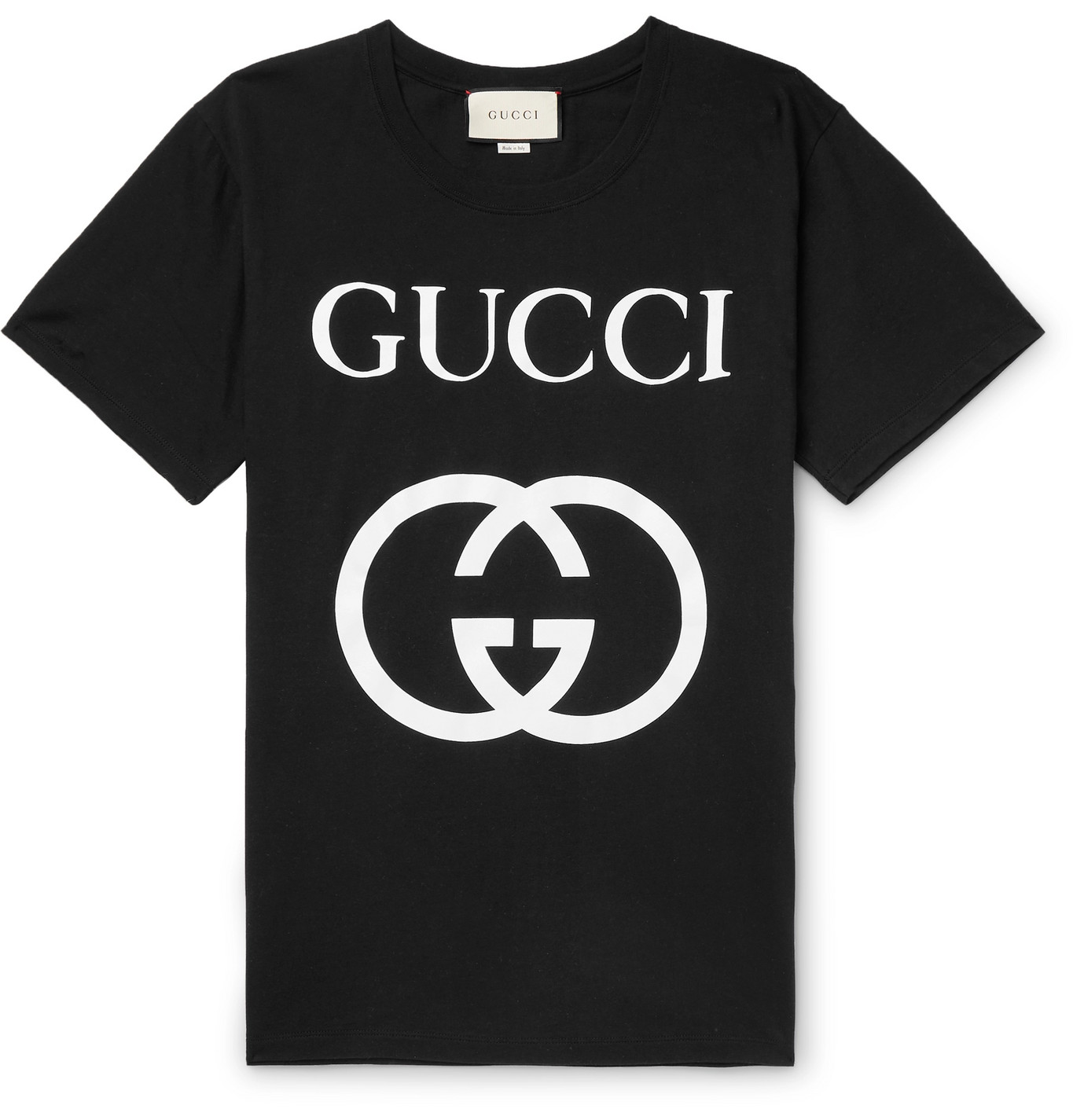 Gucci LogoPrint CottonJersey TShirt Men Black The Fashionisto