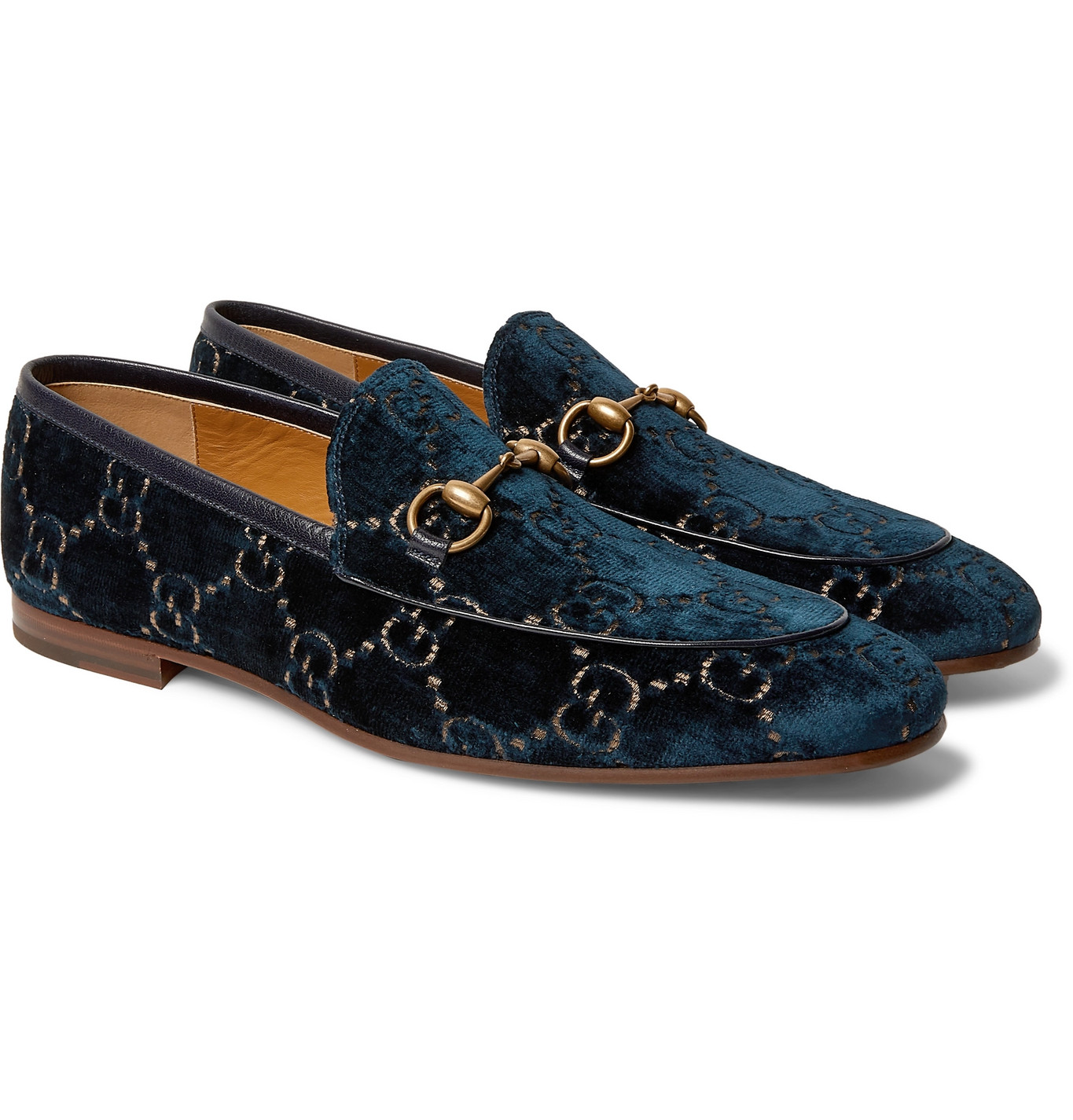 gucci loafers blue