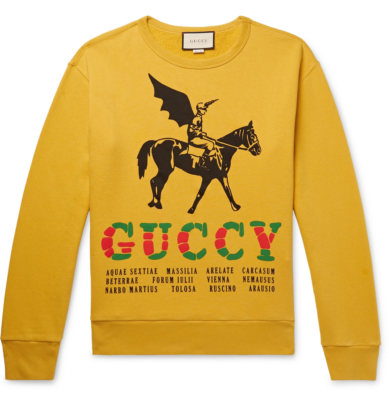 gucci yellow sweatshirt