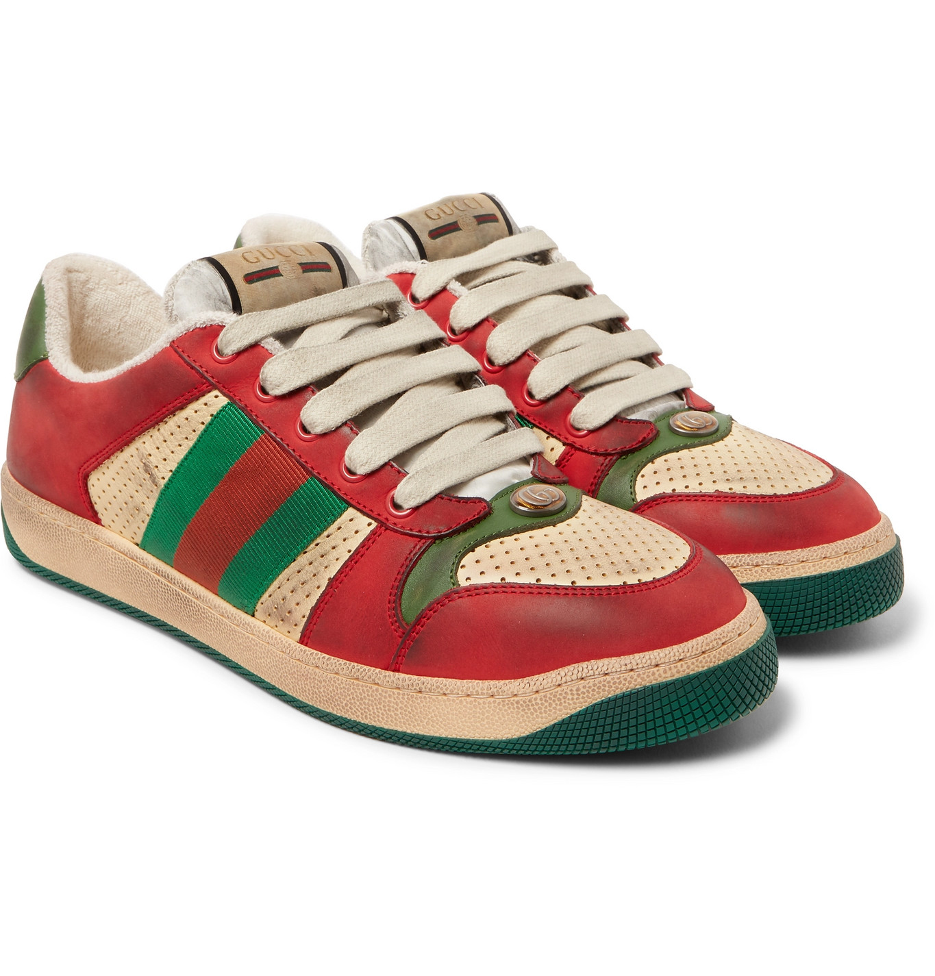 gucci shoes men red